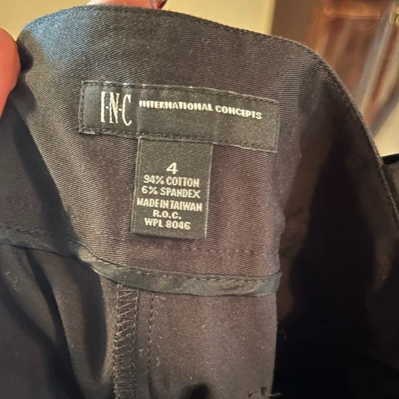 NWT 🏷️ Black INC International Concepts Pants Size 4 - Picture 5 of 5